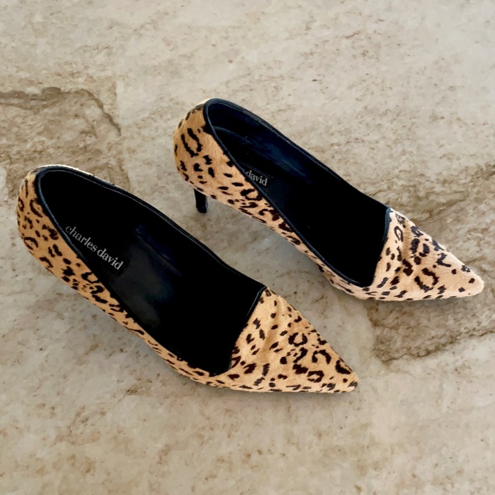 Animal print pumps   Charles David